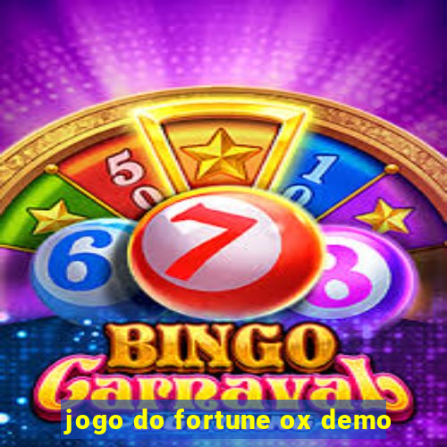 jogo do fortune ox demo